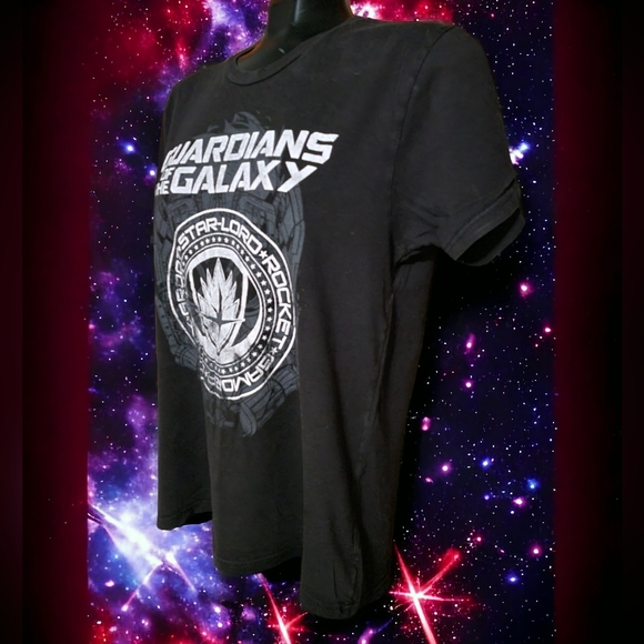 We Love Fine Marvel Guardians of The Galaxy Vol.2  Black T- Shirt - Picture 5 of 7